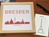Buchstabengrafik Sehenswürdigkeiten Dresden