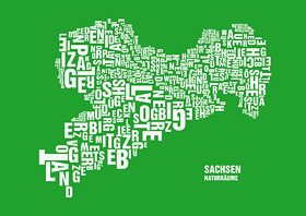 Buchstabengrafik Naturräume Sachsen