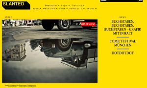 Architekturtypografik bei Slanted