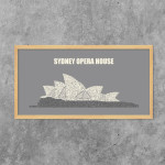 Buchstabengrafik Oper Sydney
