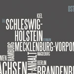 typographische Darstellung BRD Detail